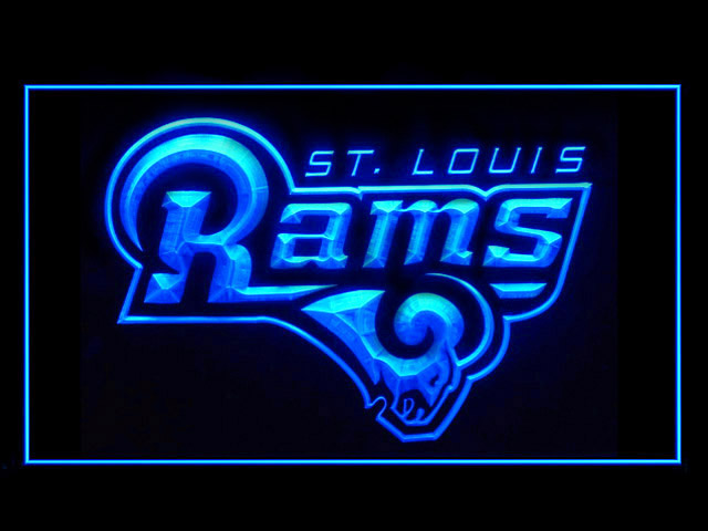 St. Louis Rams Logo Display Shop Neon Light Sign