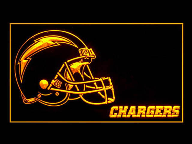 San Diego Chargers Helmet Display Shop Neon Light Sign