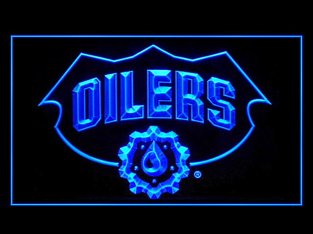 Edmonton Oilers Logo Display Shop Neon Light Sign