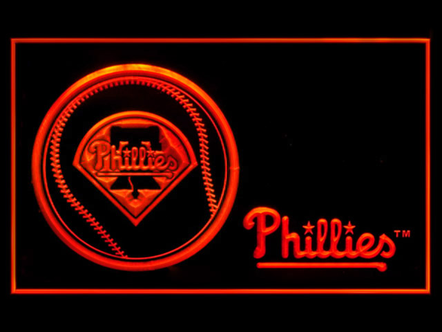 Philadelphia Phillies Baseball Display Shop Neon Light Sign