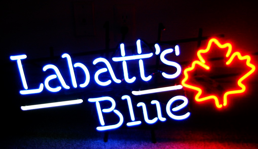 Urby Labatt Blue Neon Sign Neon Light Beer Bar Pub Recreation Room Windows Wall Sign Display Signboards 18''x14'' A30-01