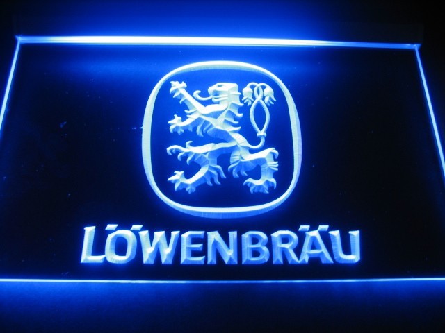 lowenbrau neon sign