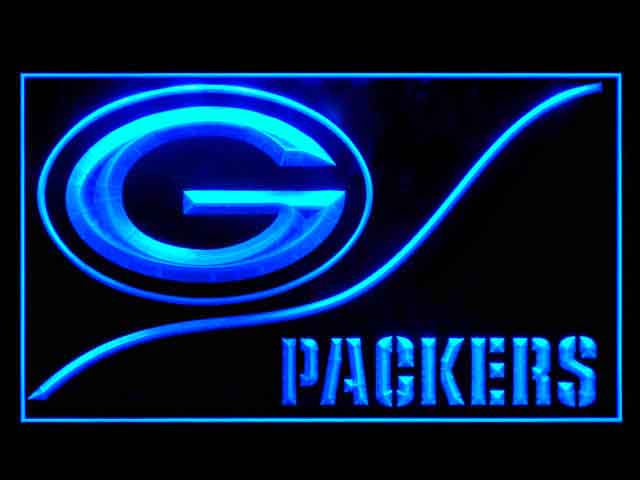 Green Bay Packers Wave Display Shop Neon Light Sign