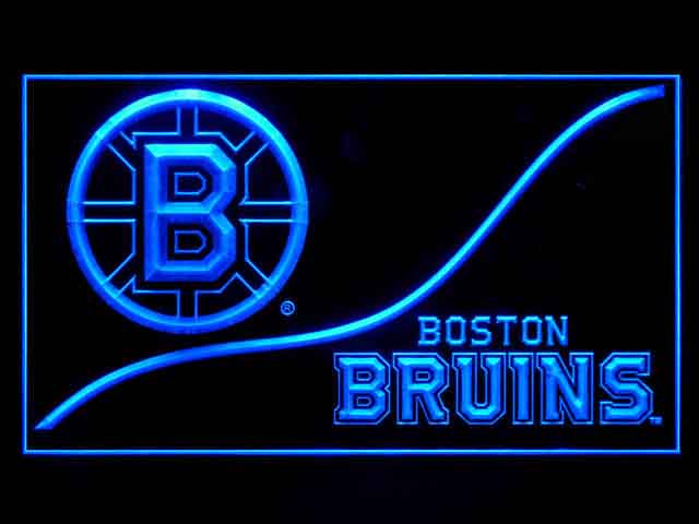 Boston Bruins Wave Script Shop Neon Light Sign