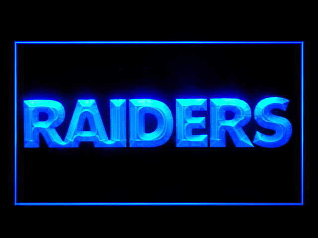 Oakland Raiders Script Display Shop Neon Light Sign