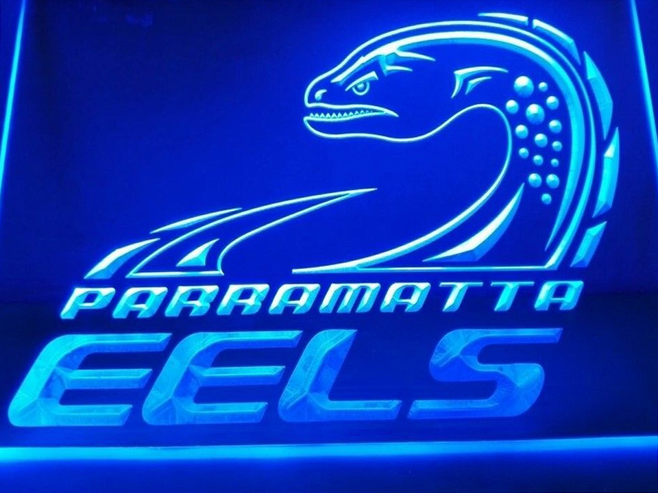 Parramatta Eels LED Neon Flag Sign Large NRL [Parramatta Eels LED Neon ...