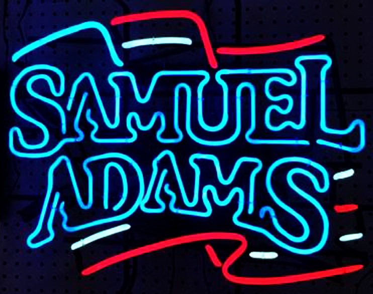 sam adams light up sign