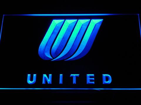 United Airlines Tulip Logo LED Neon Sign [United Airlines Tulip Logo ...