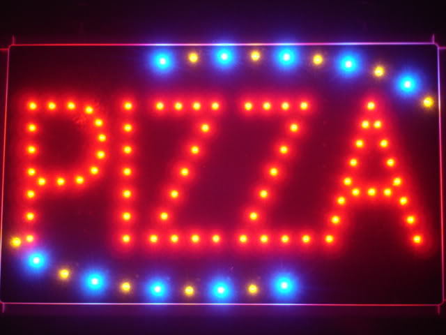 Pizza Shop OPEN LED Business Neon Light Sign