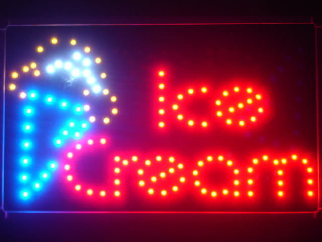 Ice Cream Cafe LED Business Neon Light Sign