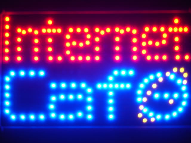 Internet Cafe Bar LED Business Neon Light Sign