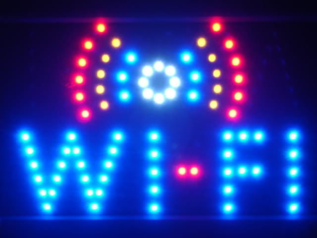 Wi-Fi Internet Cafe Bar LED Neon Light Sign