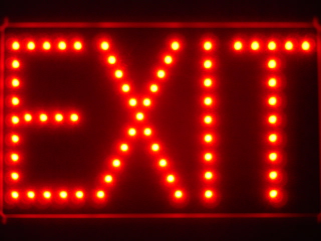 EXIT Red LED Neon Light Sign
