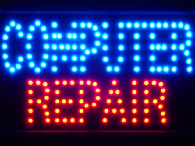 Computer Repair LED Neon Light Sign Whiteboard