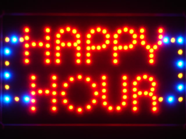 Happy Hour Bar Beer LED Neon Light Sign