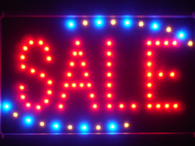 Sale Shop Discount Led Neon Sign WhiteBoard