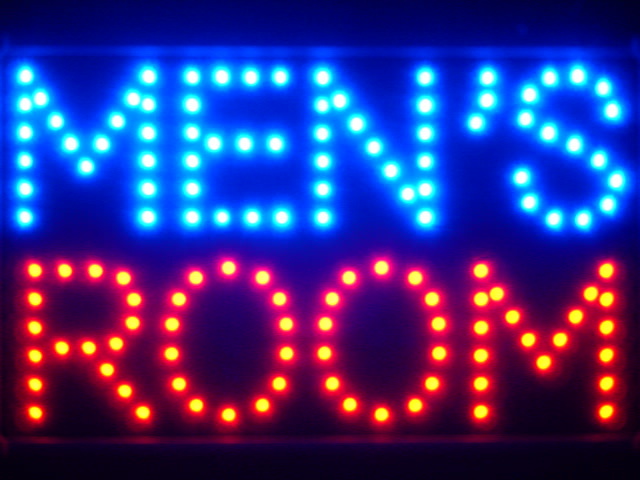 Men's Room Man Male Toilet Led Neon Sign