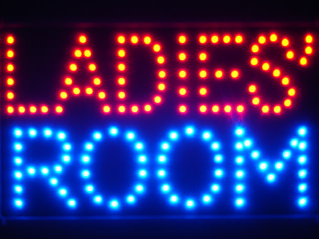 Ladies' Room Female Toilet Led Neon Sign