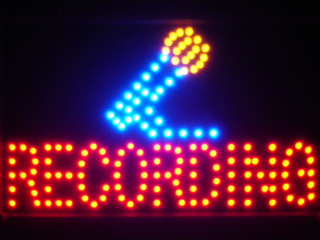 Recording On Air Microphone Led Neon Sign