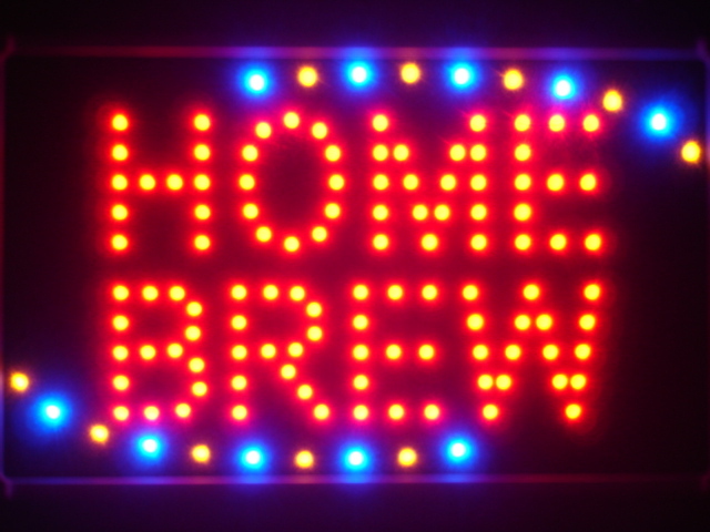 Home Brew Beer Bar Led Neon Sign WhiteBoard