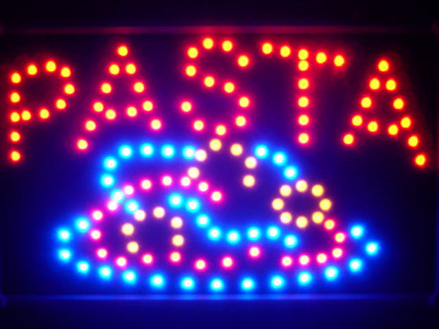 Pasta Pizza Cafe Shop Led Neon Sign WhiteBoard