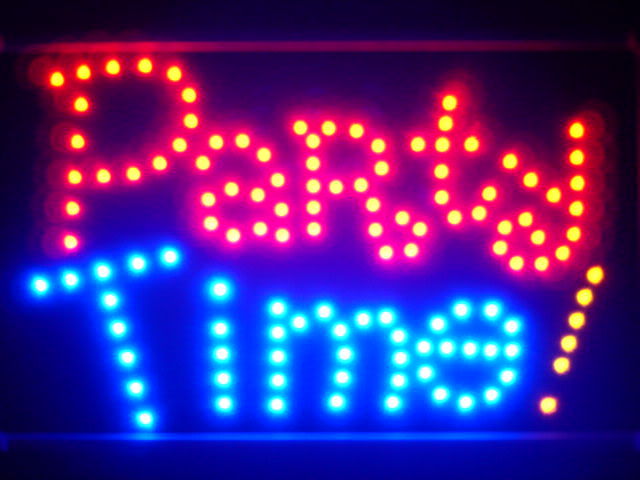 Party Time Bar Beer Led Neon Sign WhiteBoard