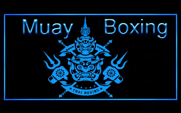 Muay Thai Boxing Logo LED Neon Sign